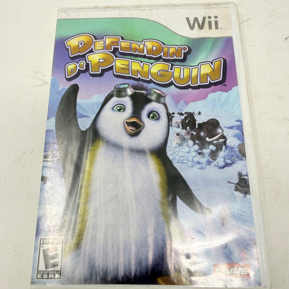 Defendin De Penguin Nintendo Wii Game Crave Entertainment RVL-P-RLZE Complete